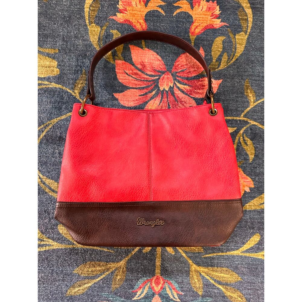 Wrangler Pink and Brown Hobo Bag